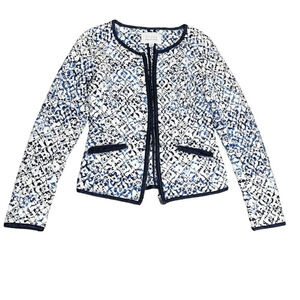 Gorgeous blue quilted jacket by Hinge size XS in like new condition​